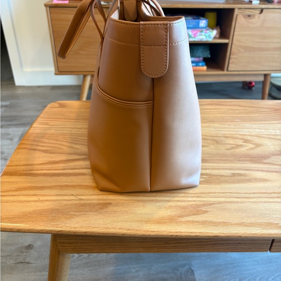 NWOT Monos Metro Tote, Saddle Tan - Picture 11 of 12